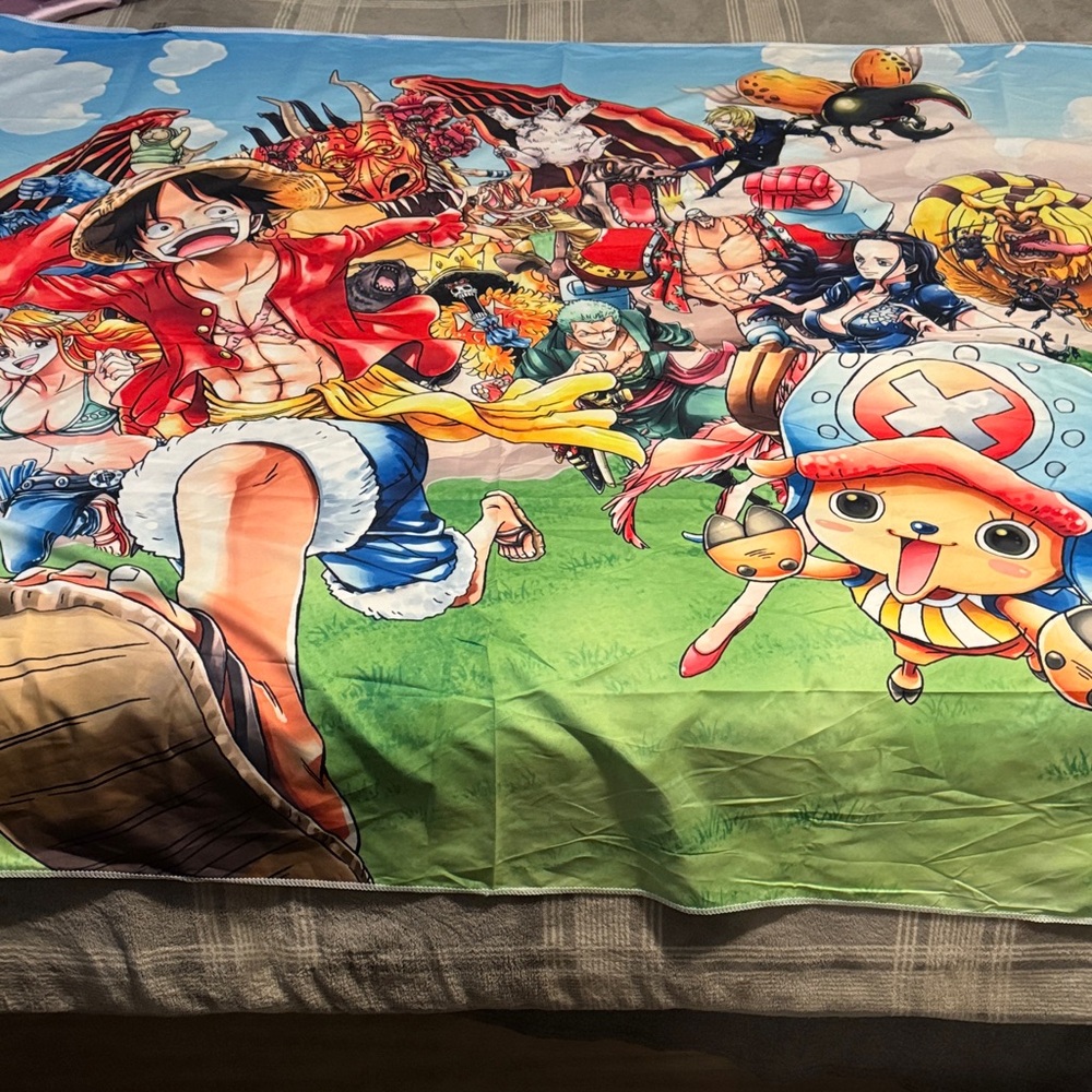 Colorful Anime Character Blanket